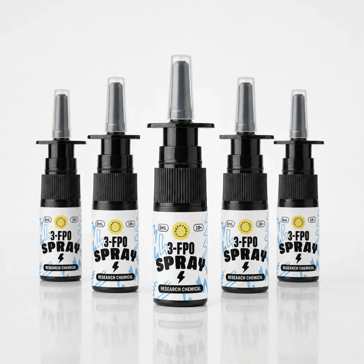 5x 3-FPO Spray Flaschen, 5ml, Research Chemical, für Erwachsene ab 18+