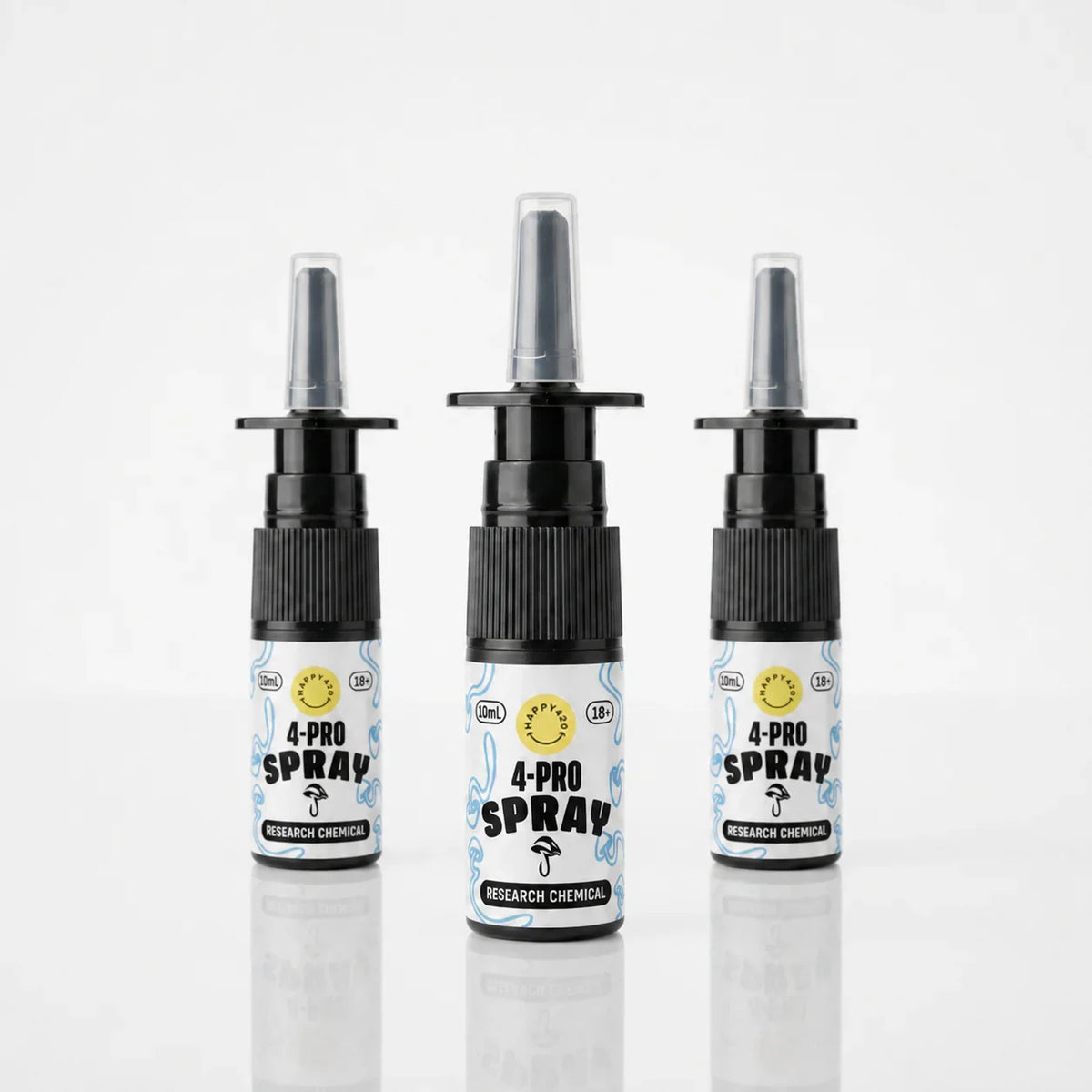 Drei 4-PRO Spray Flaschen mit 10ml, Research Chemical, für Erwachsene ab 18+