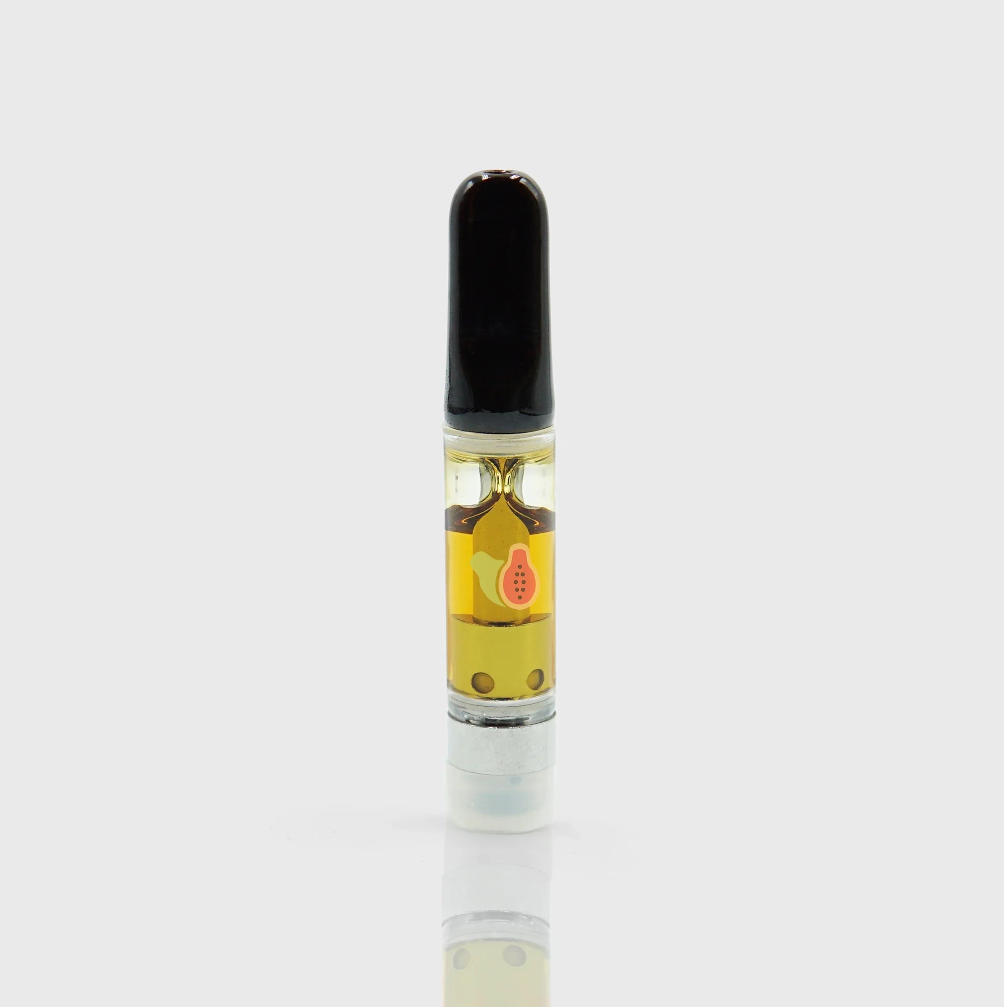 Cannabisöl-Kartusche mit Papaya-Design, natürlich und hochwertig