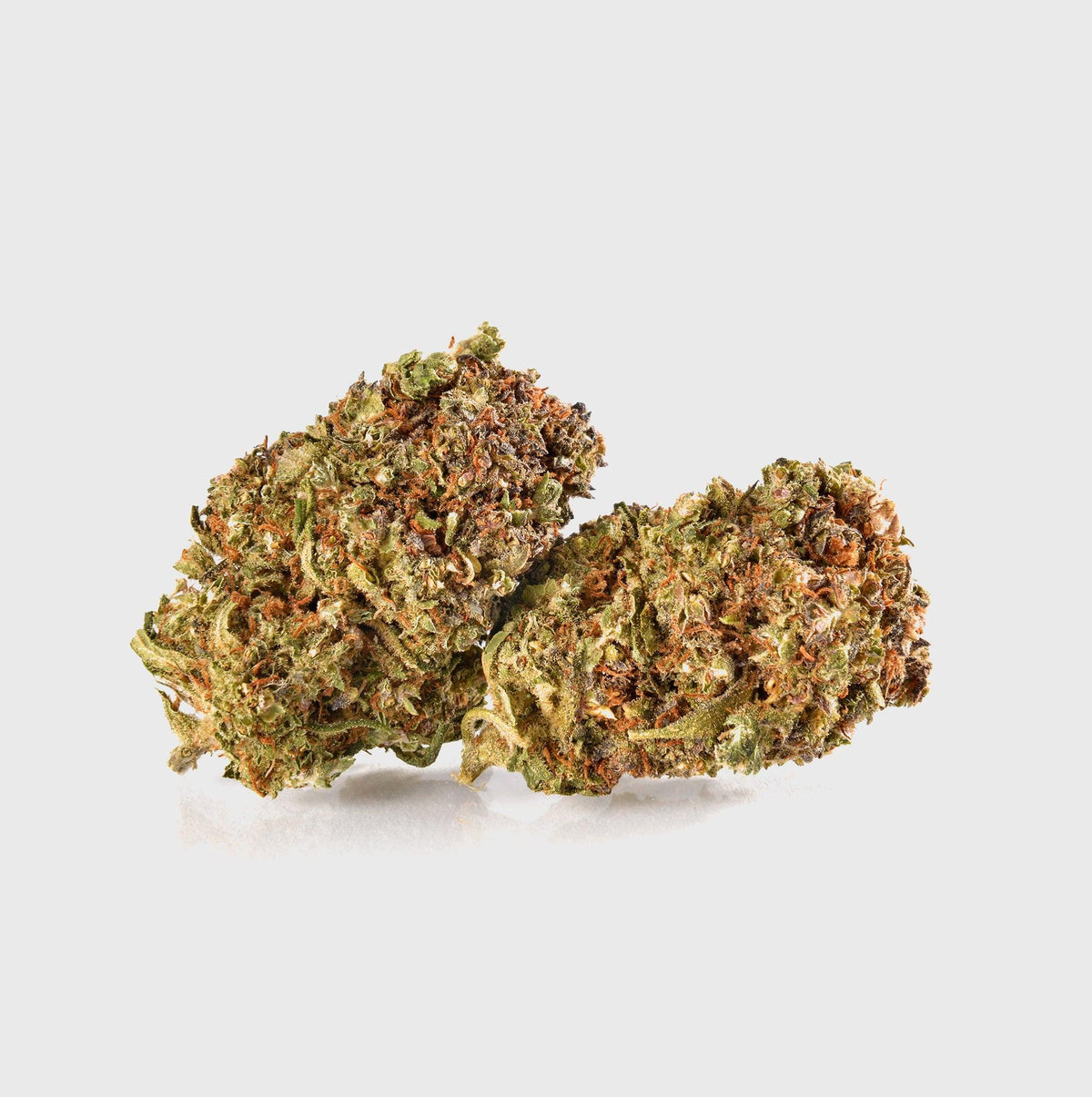 Natürliche Cannabisblüten mit grün-braunen Trichomen, hochwertig und nachhaltig