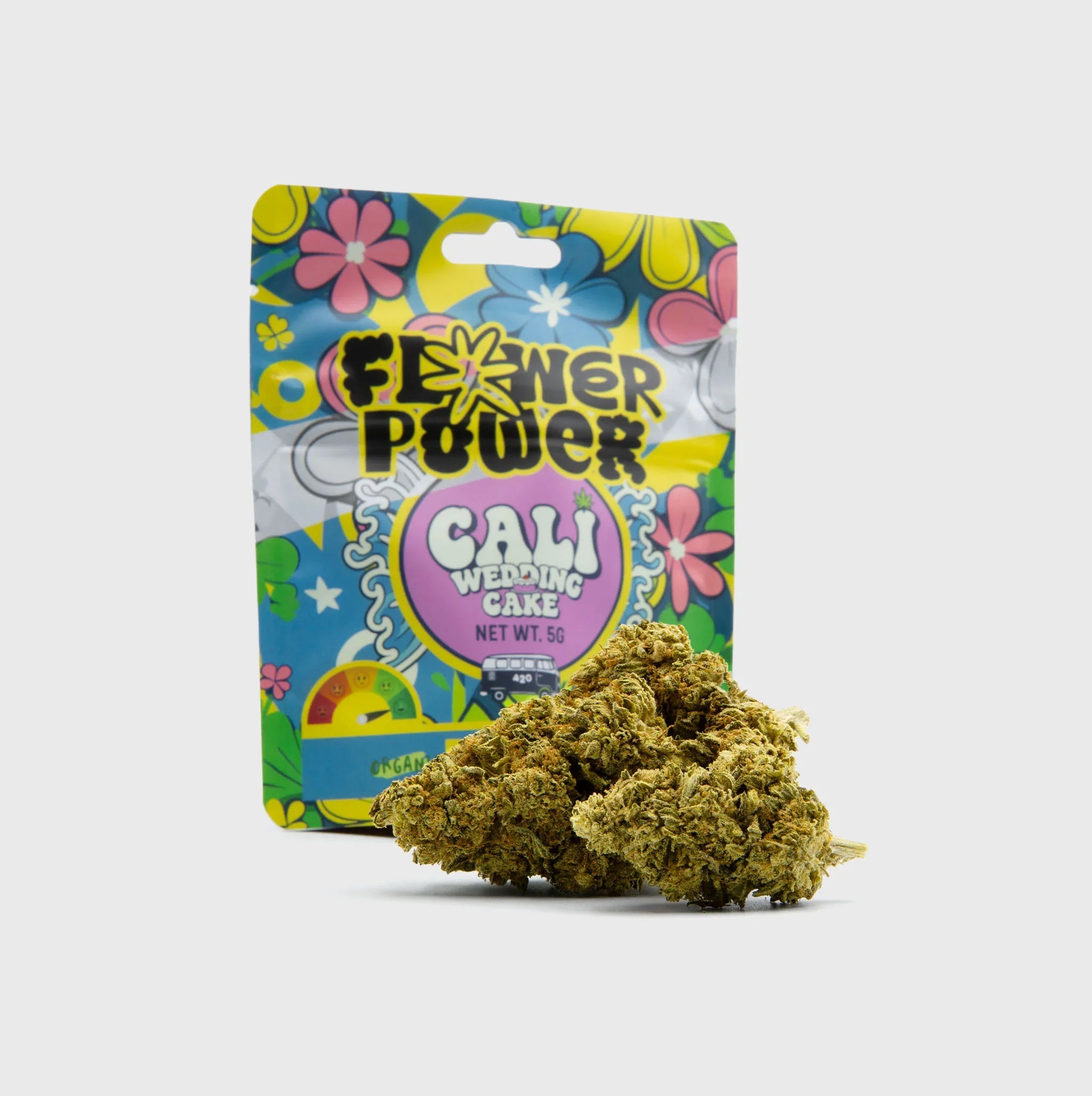 Cali Wedding Cake Cannabis von Flower Power, 5g natürliches, hochwertiges Blütenprodukt