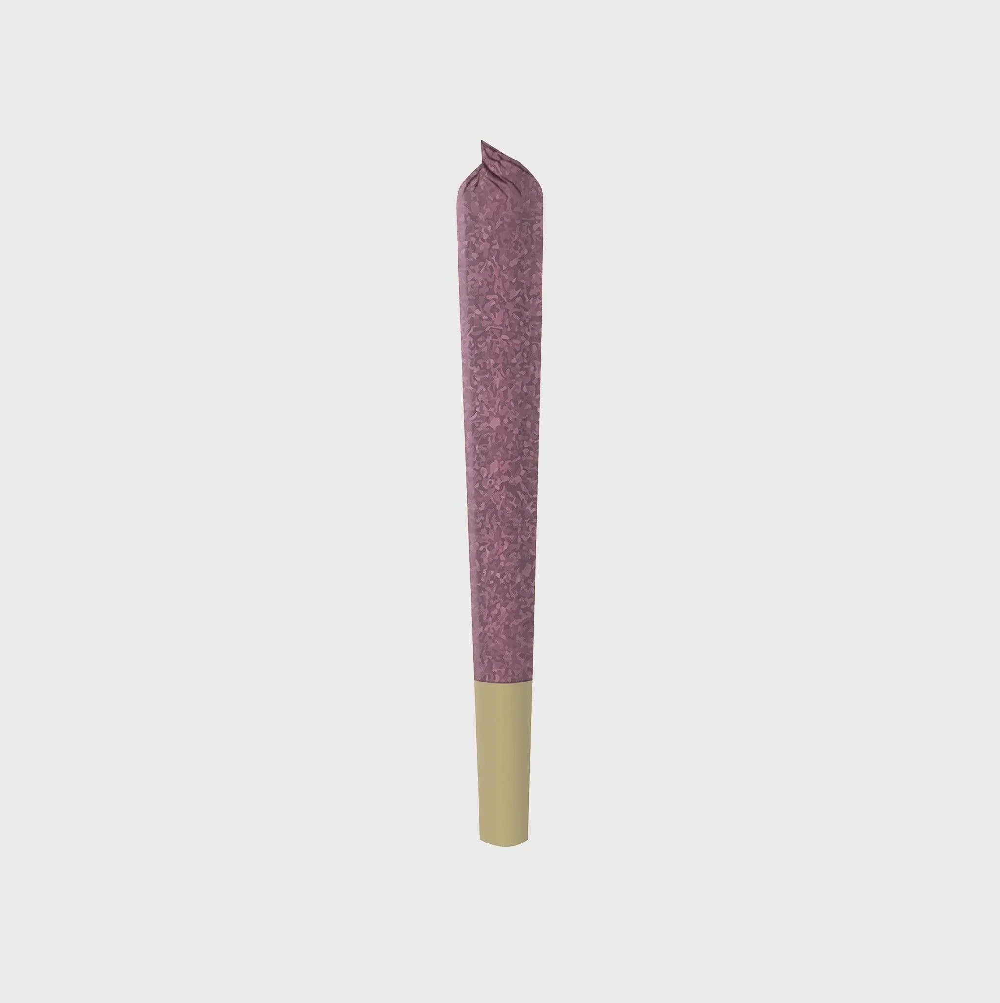 Lila gemusterte Zigarette mit goldener Spitze, Premium-Qualität