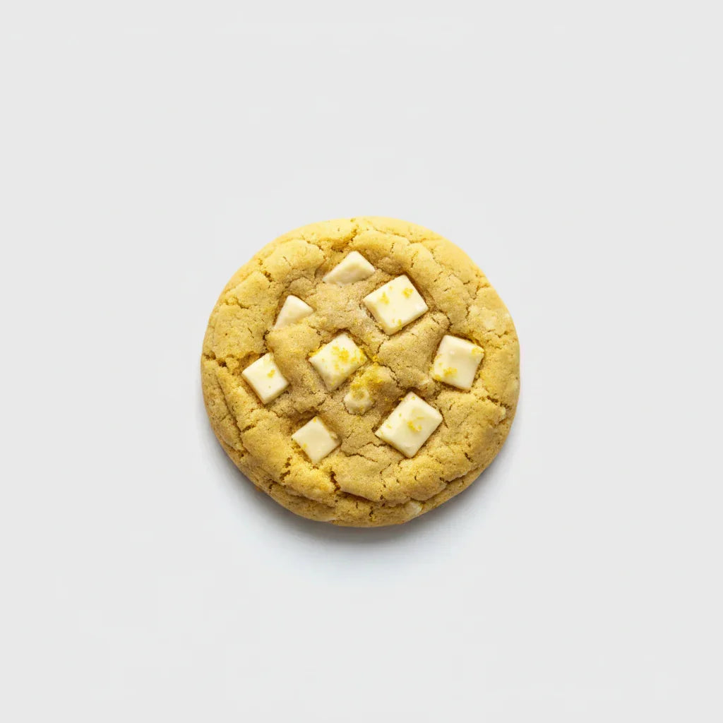 Zitronen-Weißschokoladen-Cookie mit natürlichen Zutaten