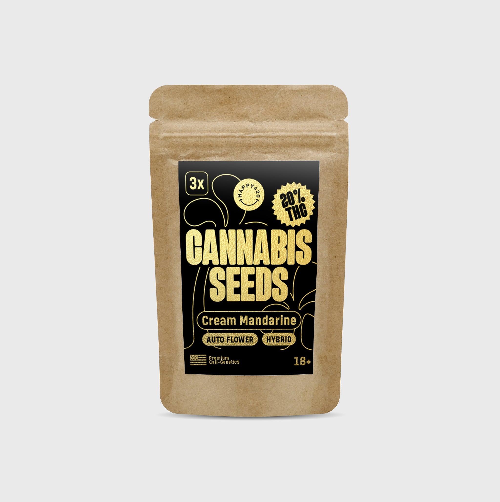 Legendary Cali Genetics Seeds Cream Mandarine 18% THC 🌱 auto flowering - Flower Power