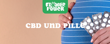 Tasse Kaffee neben CBD-Öl-Fläschchen – CBD und Koffein im Zusammenspiel für Energie und Balance.